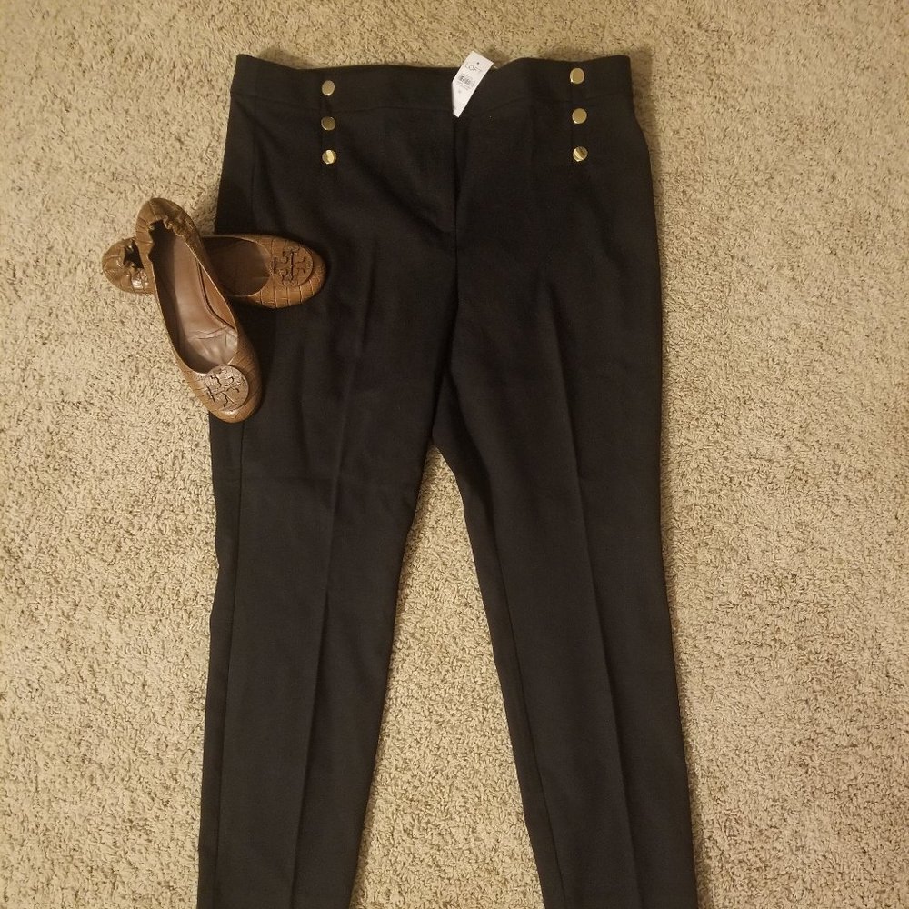 Sailor High Waist Skinny Ankle Pants NWT